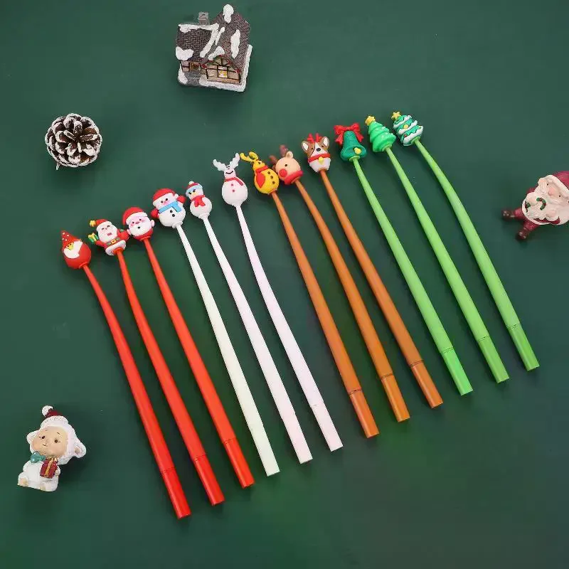 

Pack of 5 Christmas Themed Shake Pens; 0.5 mm Neutral Pen Office & School Supplies Prizes
