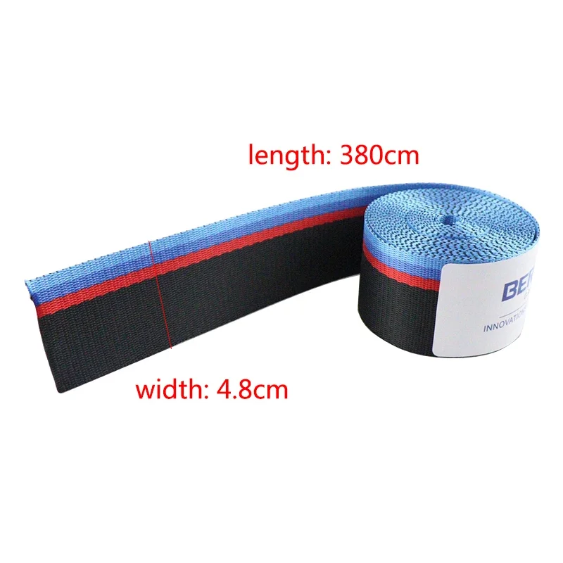 3.8m For BMW Roll Seat Belt Webbing Strap Thicken Car Seat Stroller Safety Belt Harness Backpack Belt Straps Color Ribbon