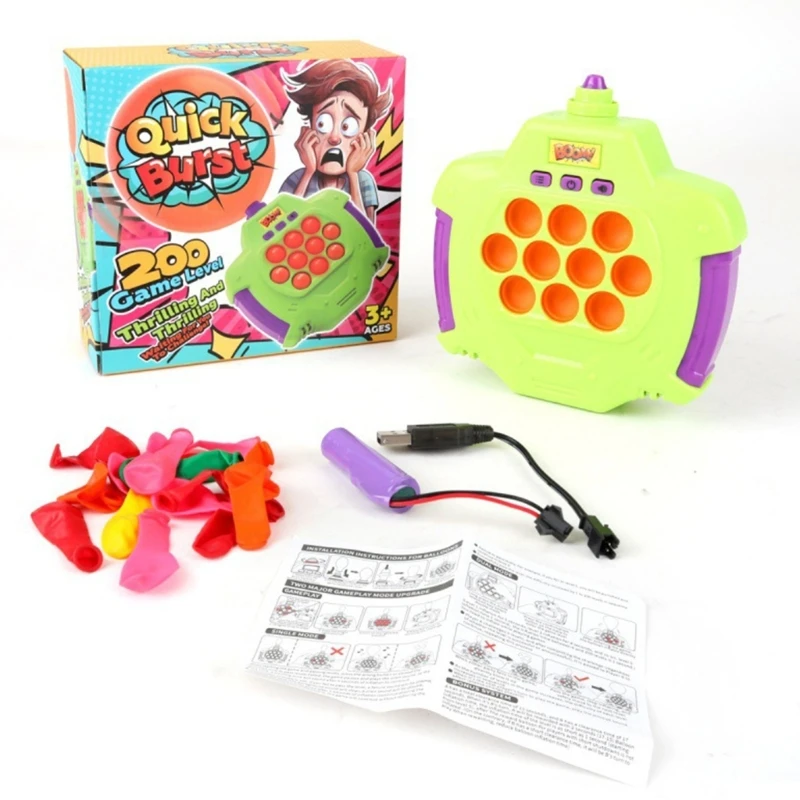 Light Up Quick Press Bubble Toy Stressabbau-Spiel für Kinder und Erwachsene N84E