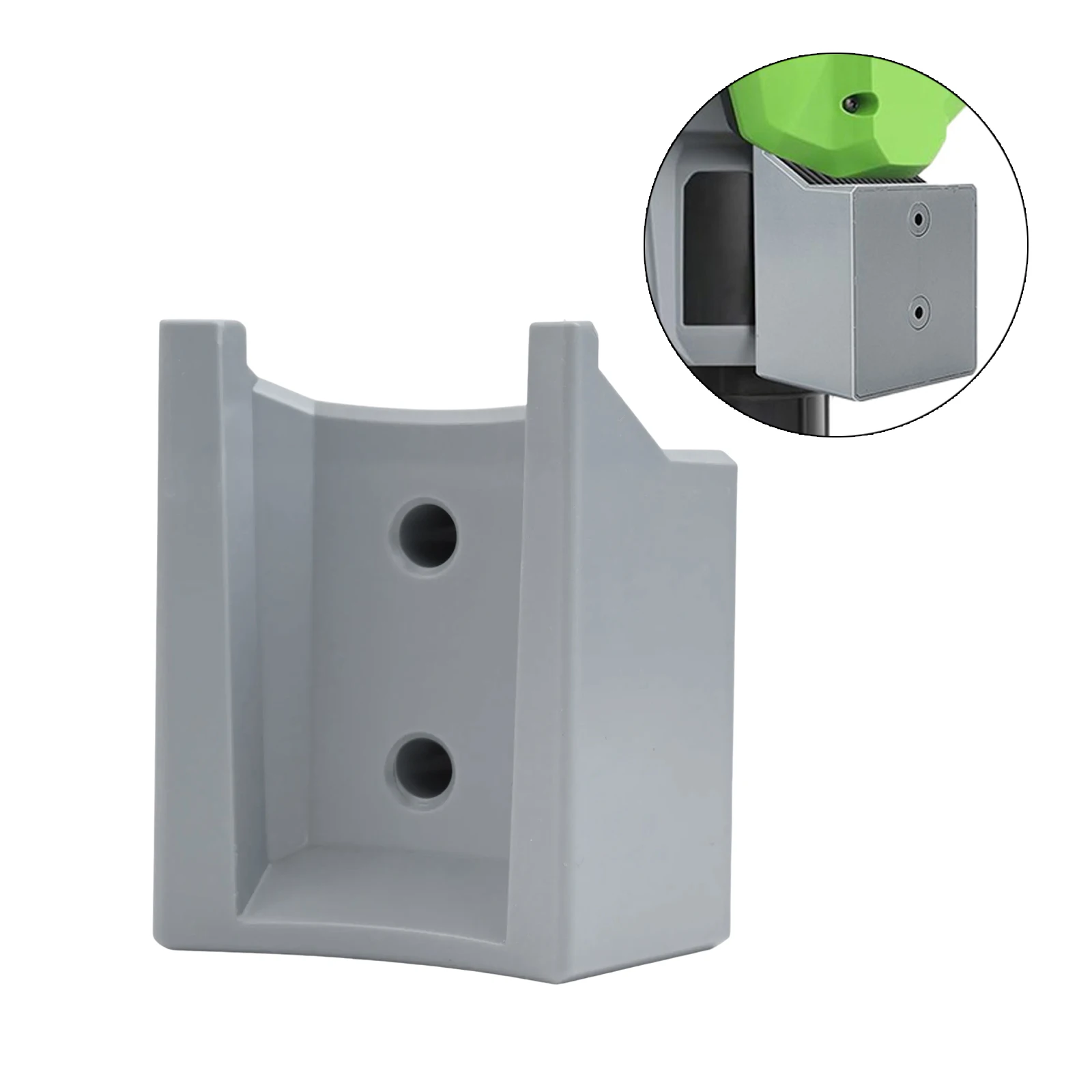 Leaf Blower Storage Wall Mount Garage Organization Black Space Saving Wall Holder Accessory Robust ABS Material