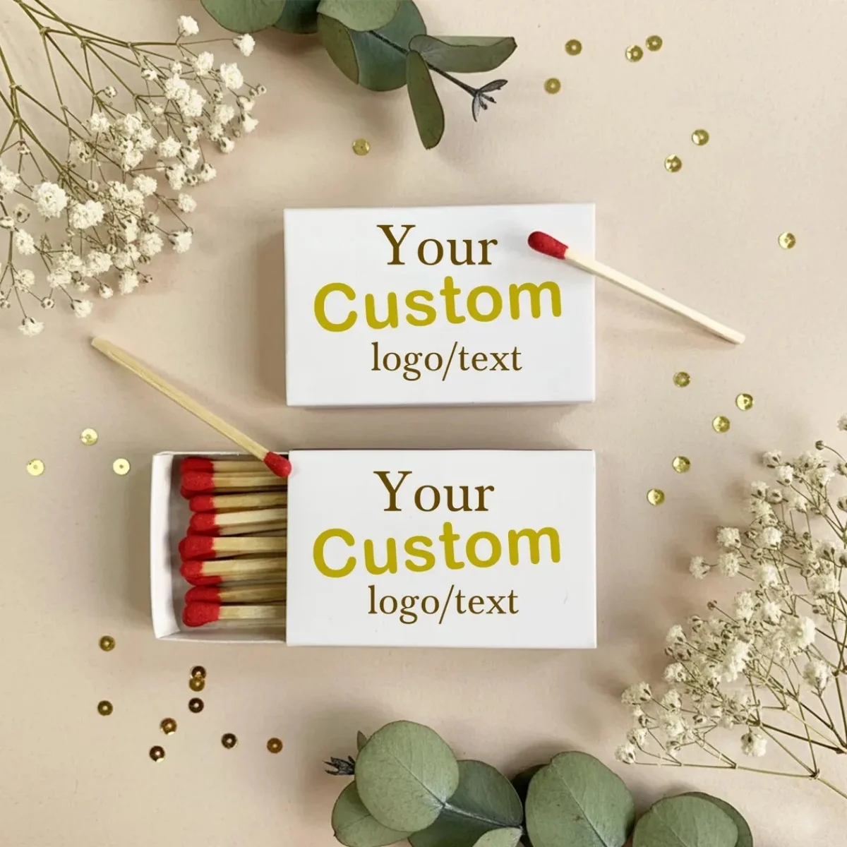 

Custom Logo Matchboxes – Personalized Safety Matchebooks | Wedding Favors, Restaurant & Bar Branding, Corporate Events (Bulk)