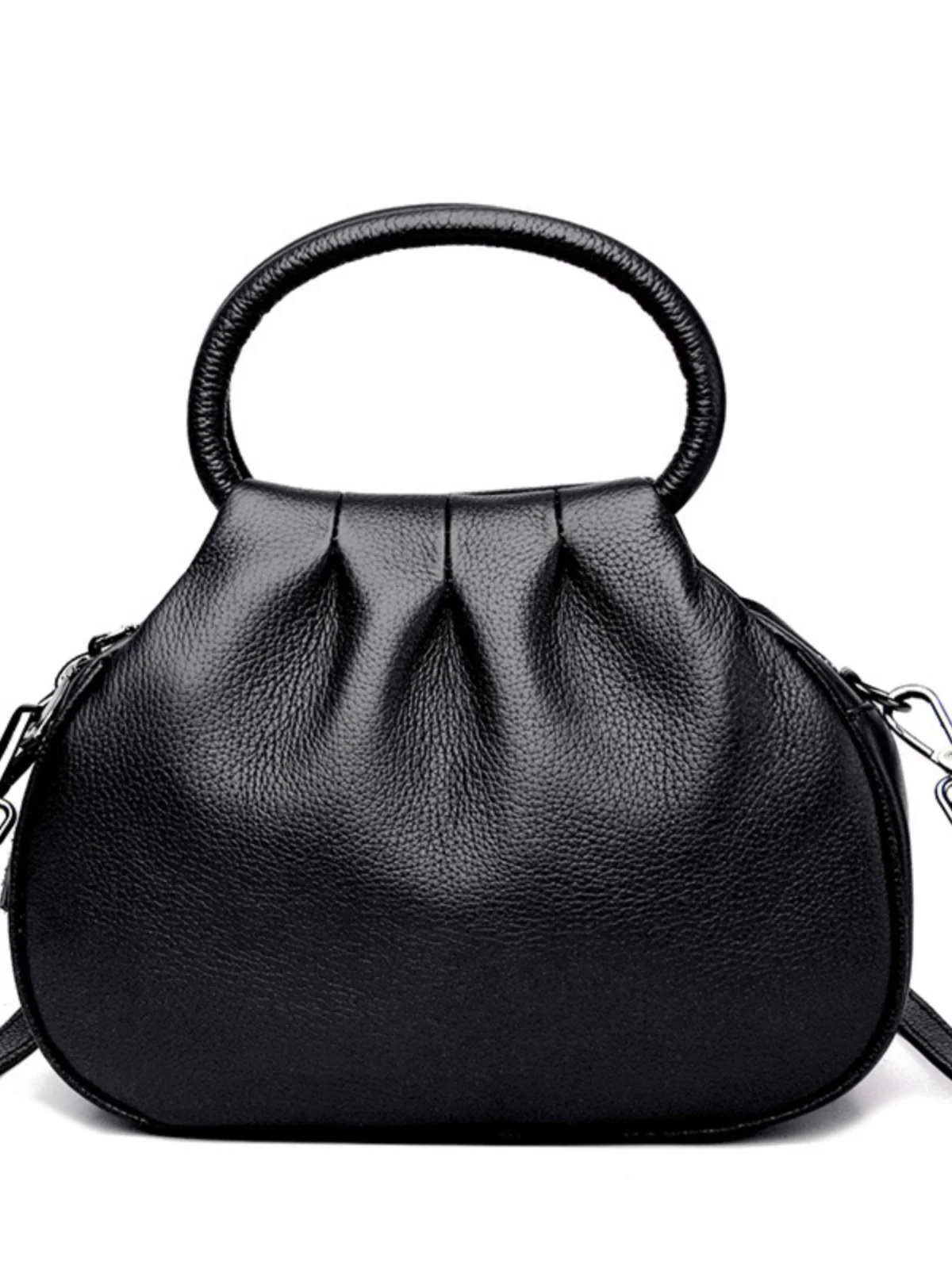 Top Layer Cowhide Leather Handbag Fashionable 2023 Versatile Ladies Casual High-End Single Shoulder Crossbody Bag