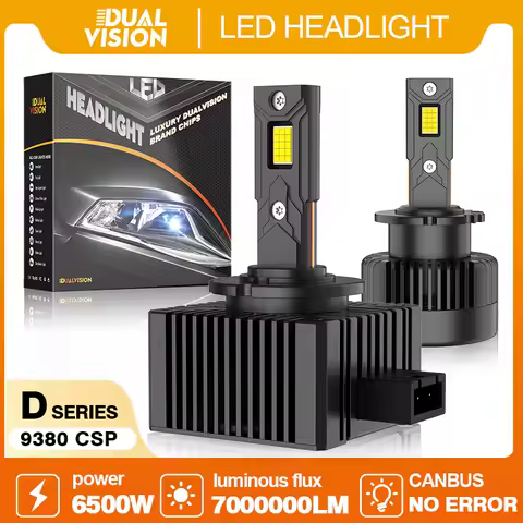 Dualvision D3S D1S Car Lights Canbus No Error Plug and Play for Xenon Headlight D2S D4S D8S Super Bright LED Bulbs 6000K 12V 24V