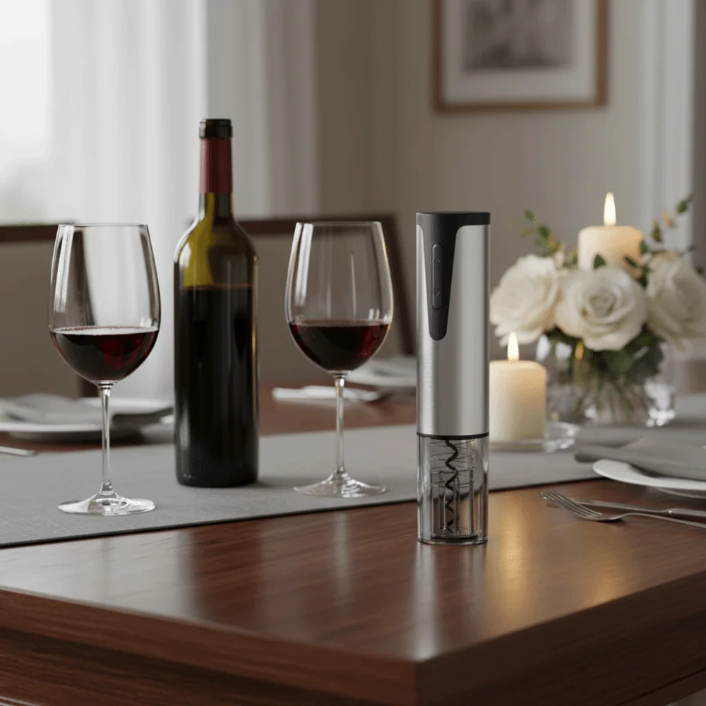 Rechargeable Electric Wine Bottle Opener Effort-saving Efficient Automatic Wine Corkscrew Long Battery Life Black Cork Screwer