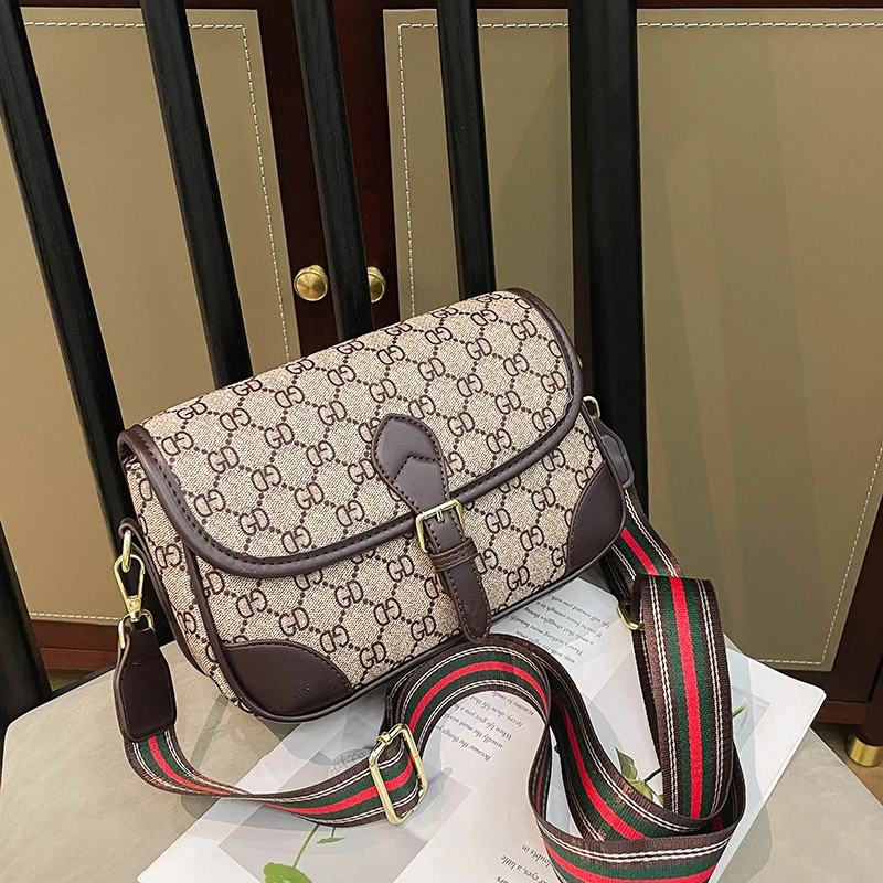 Sac à main classique élégant pour femmes, sacoche en cuir avec sangle réglable, sacs à main élégants et populaires de marque de luxe