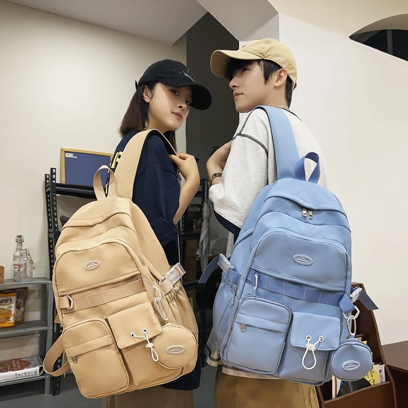 Mochila con múltiples bolsillos para mujer, morral escolar de alta calidad, resistente al agua, para adolescentes, niños y niñas, novedad de 2022