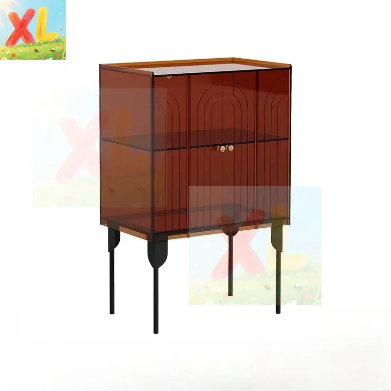 

Light luxury acrylic simple modern dining side cabinet storage storage display living room chest
