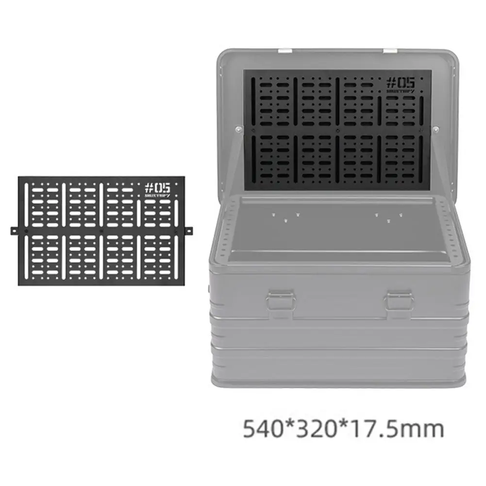 1pc Camping Storage Box Board Camping Box Tabletop Pegboard For Igt Storage Box Mobile Table Board For Travel Camping Furniture