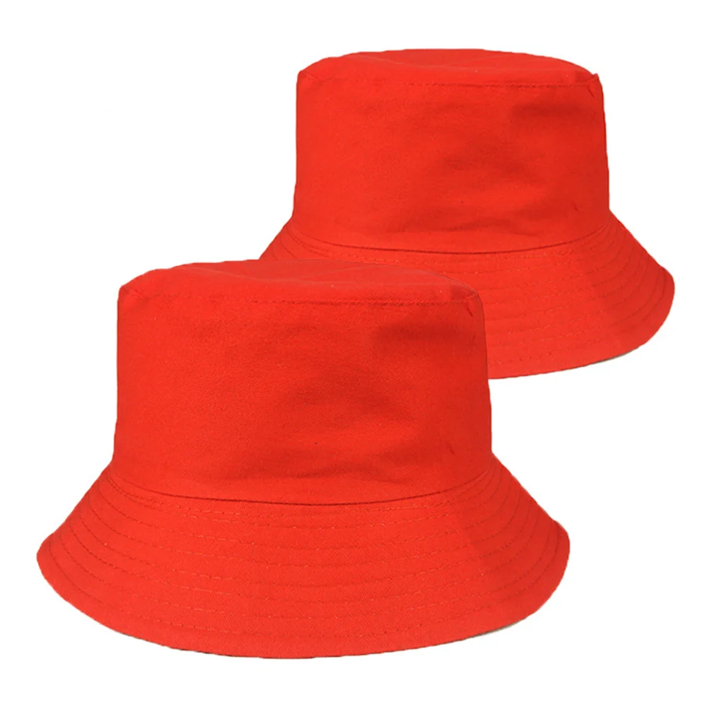 

Summer Bucket Hat Child Adults Basin Unisex Beach Cap Solid Color Anti-UV Beach Sun Hat Outdoor Foldable Portable Fisherman Cap