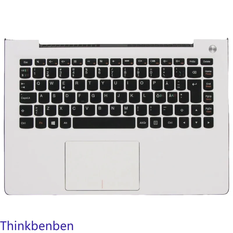 Cubierta de Teclado NDC Blanca Estilo Nórdico para Ideapad U31 70 500S 13 13ISK 5CB0J30948