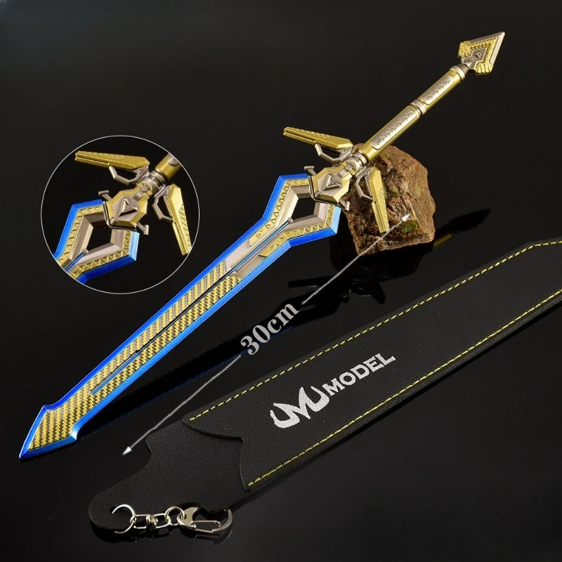 30 ซม./11.81in Apex Legends พลังงานพื้นฐานดาบ Holster อาวุธโลหะรุ่นอุปกรณ์ต่อพ่วงเกมกลางแจ้งมีดของขวัญของเล่นสําหรับชาย