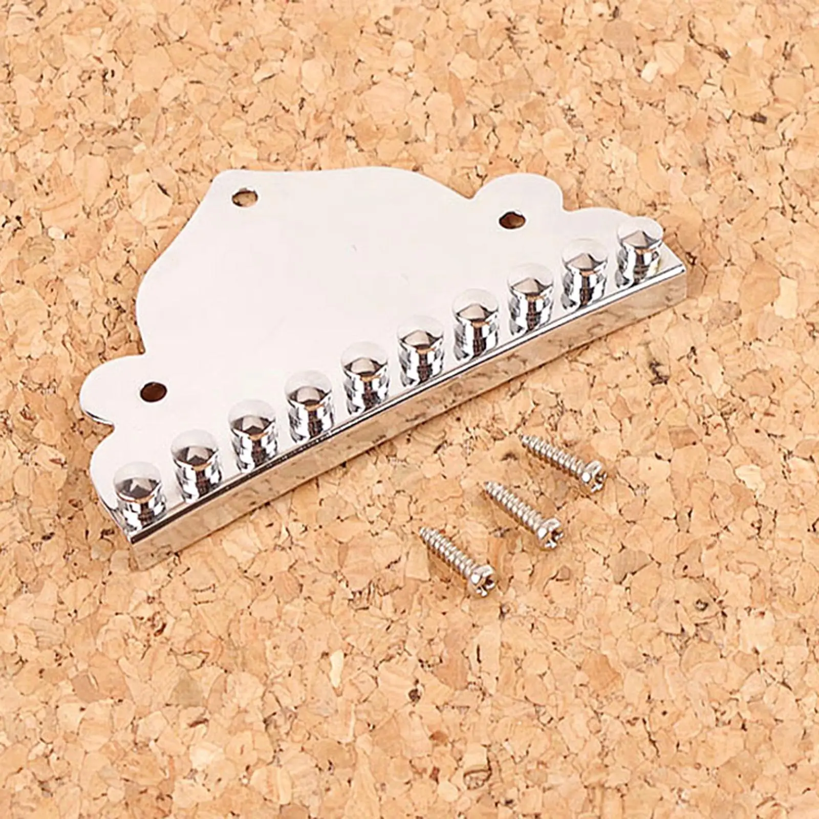 Picture 6: Mandolin Tailpiece Chrome Plated Replacement Cover Mandolin Guitar Part for 10 String Vintage Mandolin Accessories