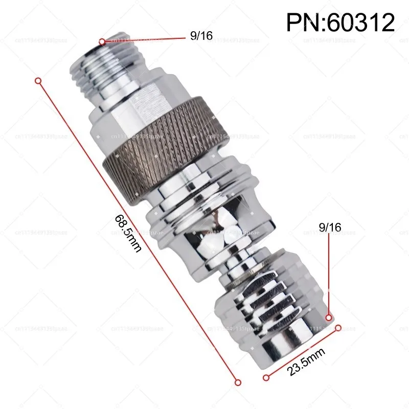 Diving Full Face Mask Second Stage Adjuster Self Locking Quick Connect Adapter, Underwater Connector Fitting