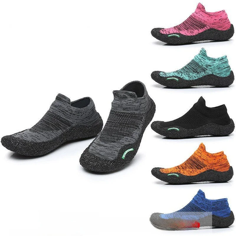 

Couples Beach Shoes Anti-Slip Durable Water Shoes Women's Men's Kayaking Snorkeling Running Rubber Sole Leica Upper