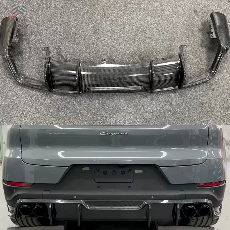 For The new Porsche Cayenne with FD rear spoiler rear diffuser rear bumper front bumper