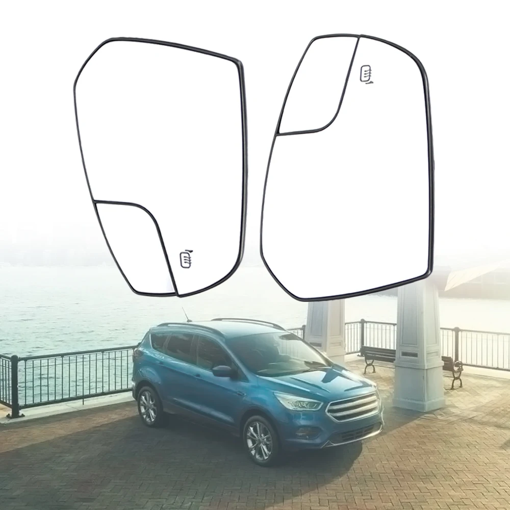 

Car Left Right Heated Rear Mirror Glass for Ford Escape 2017 2018 USA Version GJ5Z17K707A GJ5Z17K707G