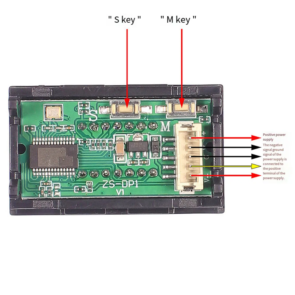 1pcs Digital Brushless Motor Tachometer 5-Digit LED Digital Frequency Meter Speedometer Tachometer For Brushless Motor Tool