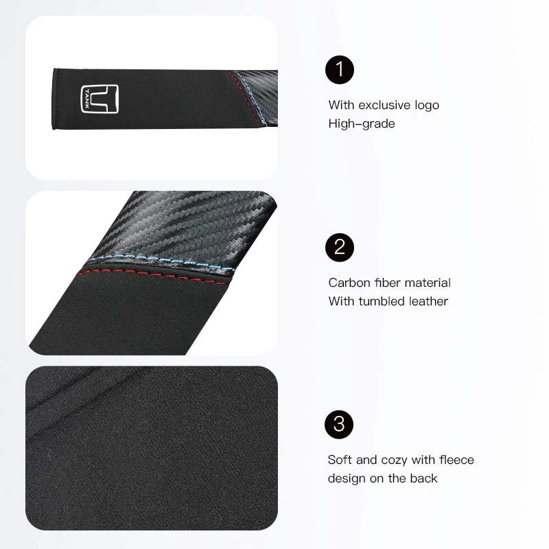Car Seat Belts Covers Carbon Fiber Belt Shoulder Pad Styling For Great Wall TANK 300 500 700 400 WEY VV5 VV6 VV7 07 - view 5