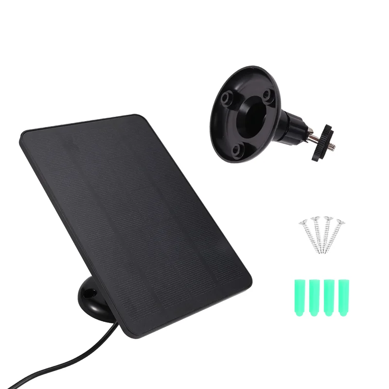 AS95-防水 4 ワットソーラーパネルホームセキュリティカメラ太陽電池駆動充電器タイプ C