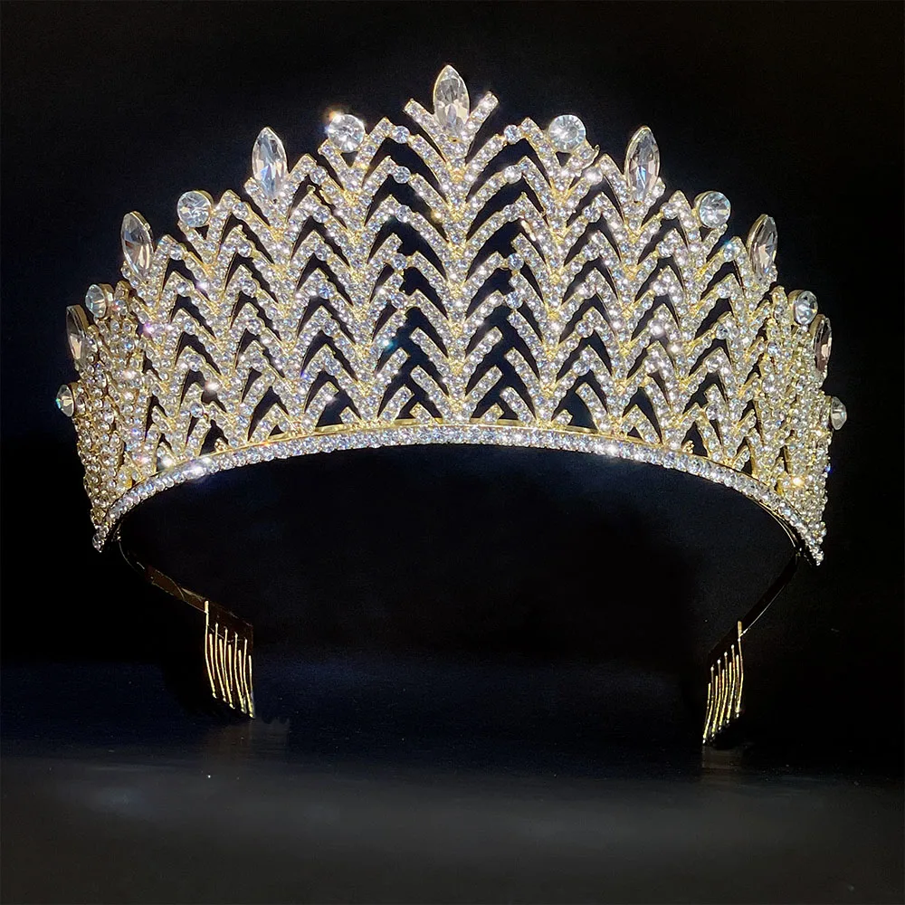 

Crown Baroque Birthday New Wedding Crown Bridal Headwear Korean Princess Wedding Dress Advanced Accessories Hair Accessories