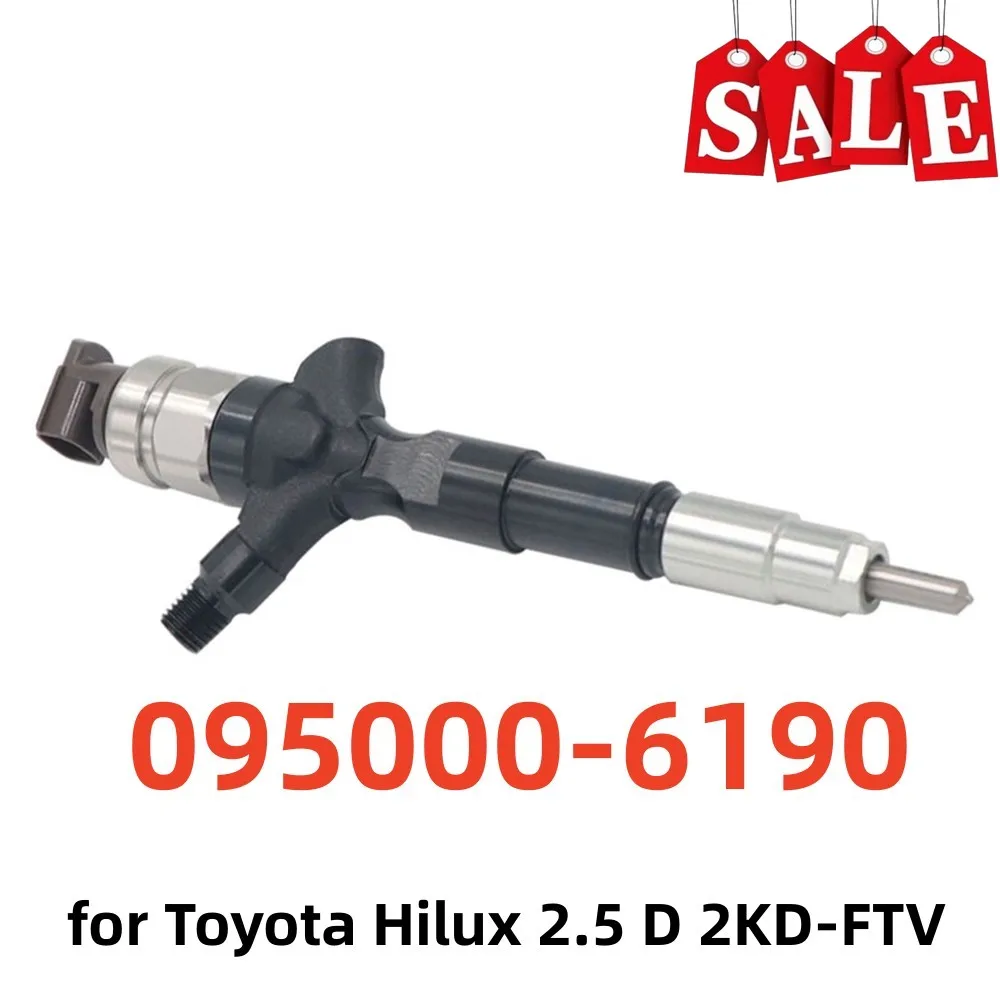 

095000-6190 инжектор для Toyota Hilux 2,5 D 2KD-FTV, автомобильная Топливная форсунка системы питания с общей топливной магистралью 0950006190