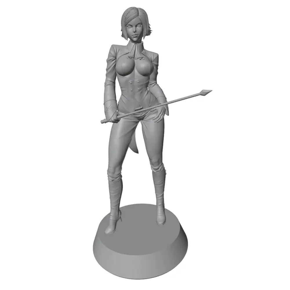 1/24 Room Decoration Items Sexy Girl Resin Model Kits 3D Printed Gray Model Figurine DIY Doll Model Unassembled And Unpainted