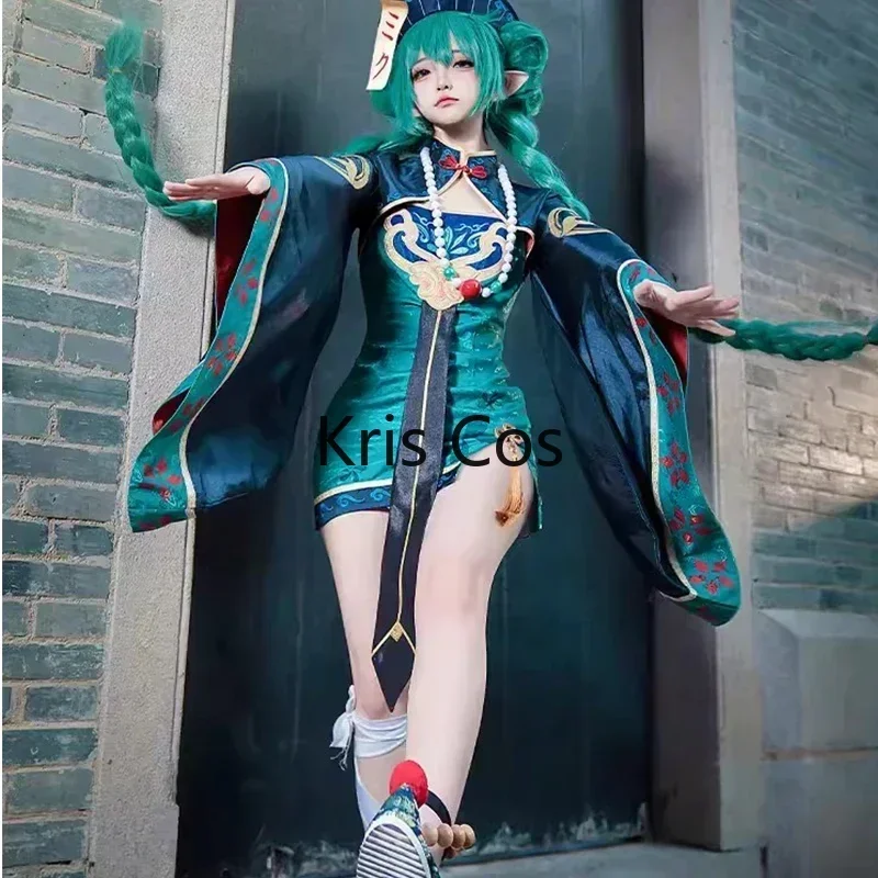 

FC6Anime Miku Zombie Costume Little Devil Cosplay Lolita Dress Vampire Kawaii Gothic Clothes Women Party Maid Outfit Shoes @FC8！