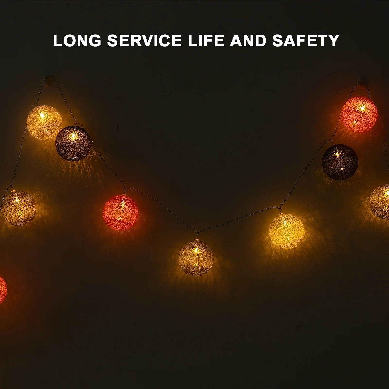 2 قطعة 20 LED القطن الكرة سلسلة أضواء 3m أضواء الديكور الإبداعي دائم صديقة للبيئة للمنزل حديقة عطلة الحفلات #3