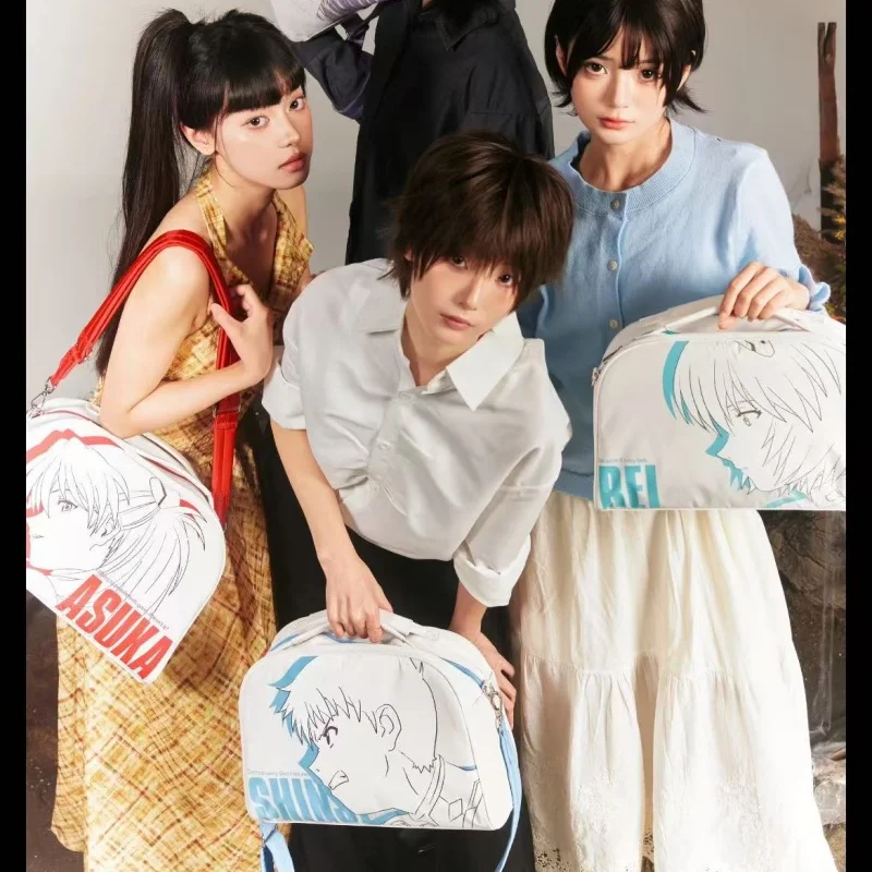 

New Century Evangelion Backpack Asuka Ayanami Kaworu High-Capacity Women Schoolbag Outdoor Travel Single Shoulder Crossbody Bags