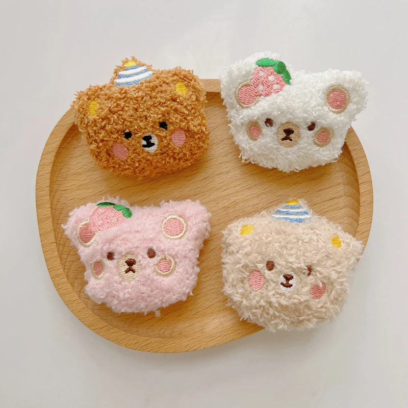 Cute Cartoon Plush Bear Brooch For Girl Clothes Badge Pins Backpacks Pendant Decoration Accessories Jewelry Lovely Brooch Pin