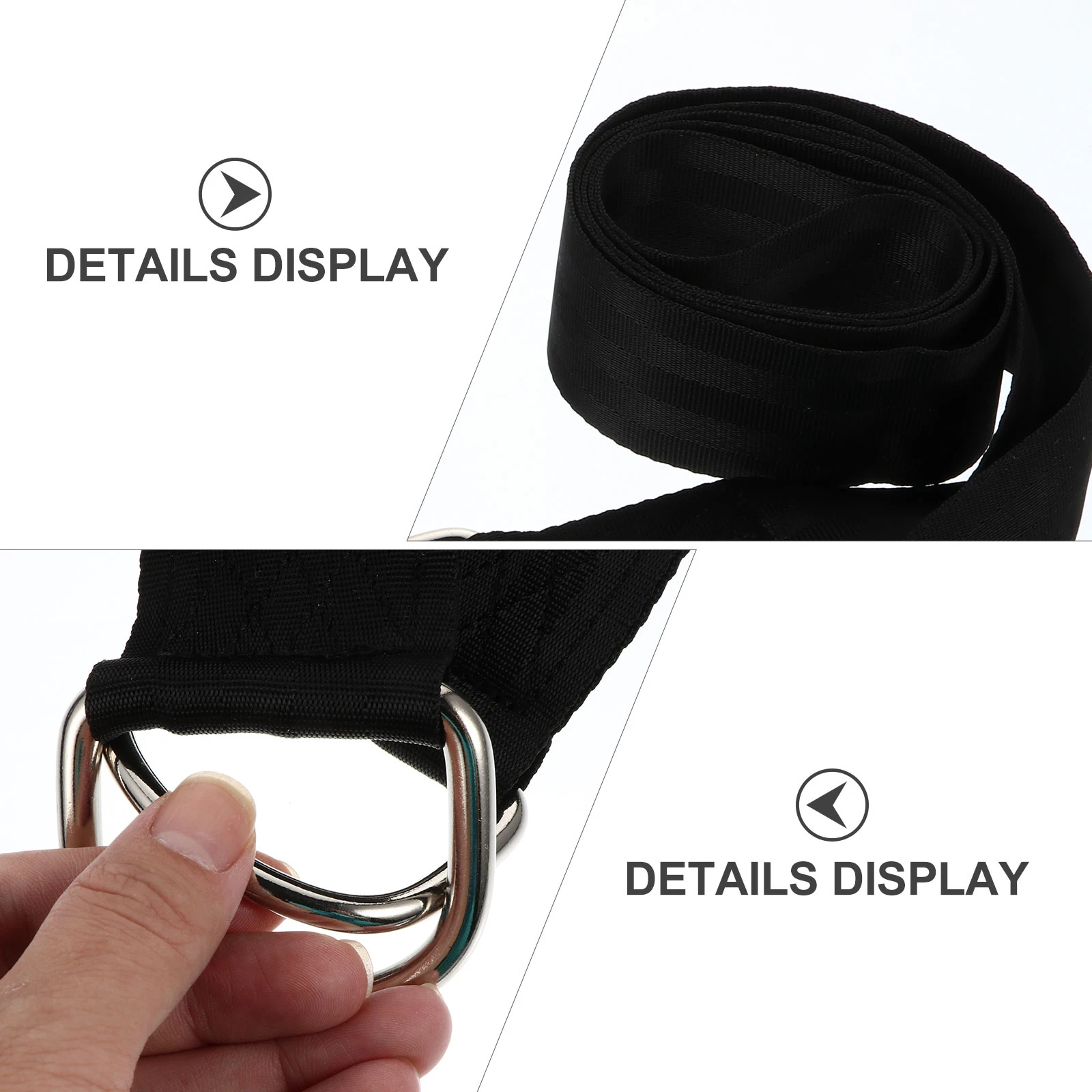 

1Set Hammock Rope Durable Stainless Steel Nonwoven Fabric Strong Safe Easy Use Store Replace Ropes Swings Hammocks Practical