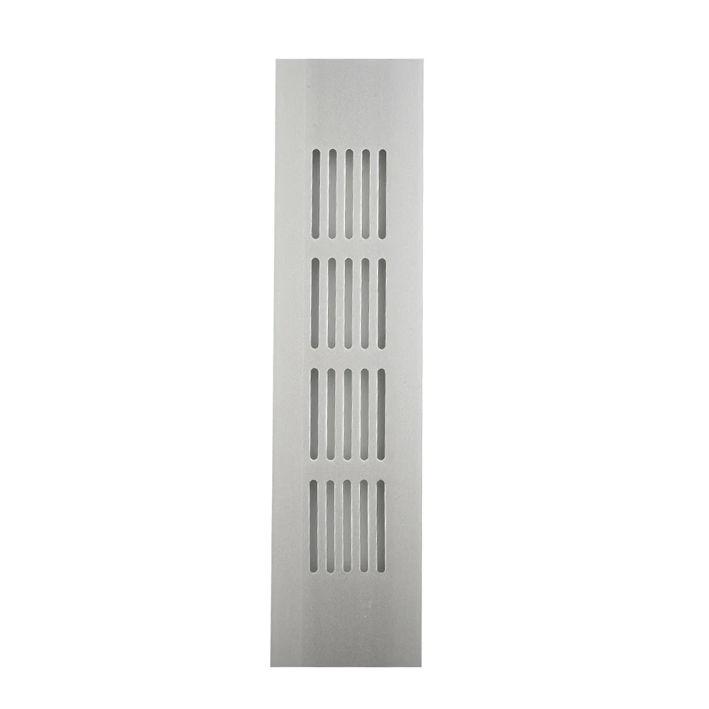 50mm Air Vents Ventilation Grille Shoe Cabinets Silver Spare Parts Wardrobes Multi-size Rectangular Waterproof Cupboard New