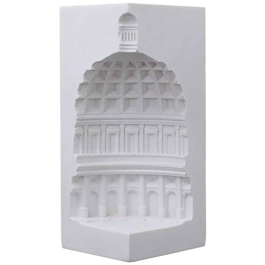 

Table Top Decor Roman Housewarming Gift Acrylic Architectural Building Statue Desktop Bookshelf