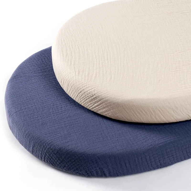 2 قطعة الوليد تغيير غطاء مراتب مضاد للماء عالي الجودة المجهزة السرير ورقة الشاش القطن تنفس سرير المجهزة ملاءات مهد غطاء مرتبة الصلبة #5