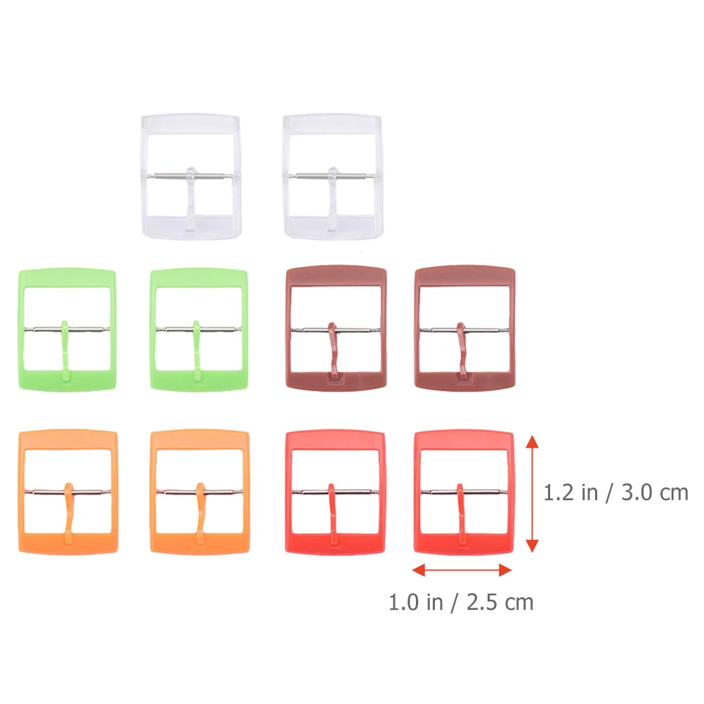 

10Pcs Watch Clasp Plastic Buckle Durable Replacement Watchband Strap Repair Accessories Watch Clasp Watchband Buckle