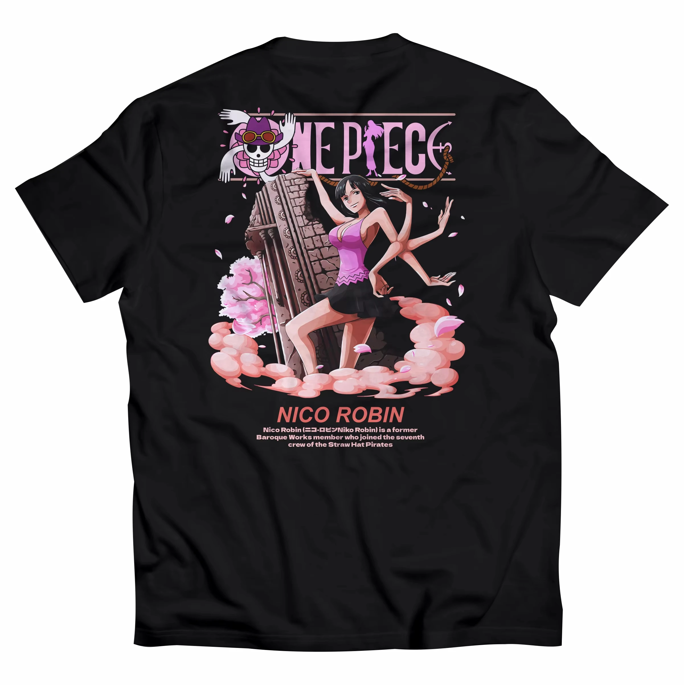 One Piece Anime Robin Printed T-shirt Men's and Women's T-shirt Men's Top Sports T-shirt Men's T-shirt Summer Tee 2026 New