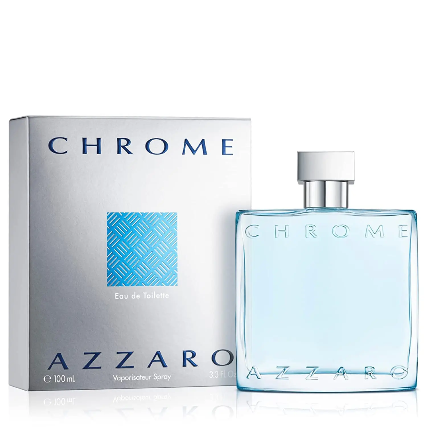 Azzaro Chrome للرجال كولونيا رائحة الحمضيات المائية الطازجة، هدية عيد الميلاد، عطر الصيف اليومي