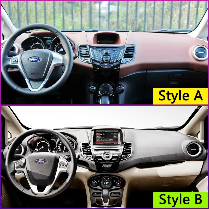 for Ford Fiesta MK7 ST 2009 2010 2011 2012 2013 2014 2015 2016 Anti-Slip Mat Dashboard Pad Sunshade Dashmat Protect Accessories