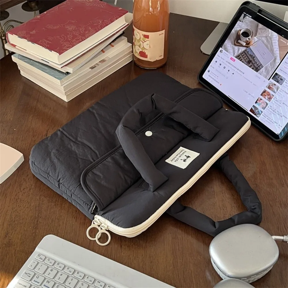 

Travel Bag 15.6inch Portable Laptop Bags with Handle Lightweight Laptop Case Dual Zipper Cartoon Notebook Sleeve Women's Bag