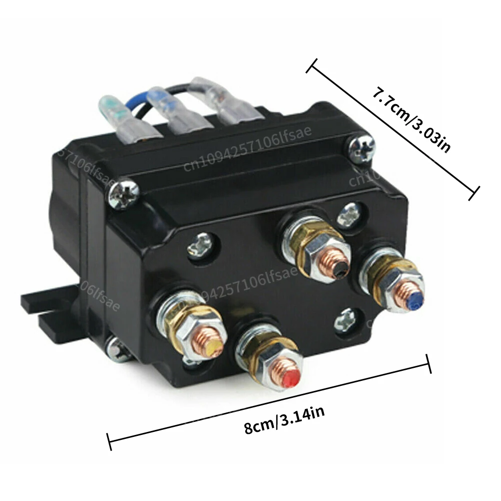 12V 250A Winch Control Relay Solenoid Contactor Winch Control Solenoid Relay Twin Wireless Remote Recovery for  ATV SUV