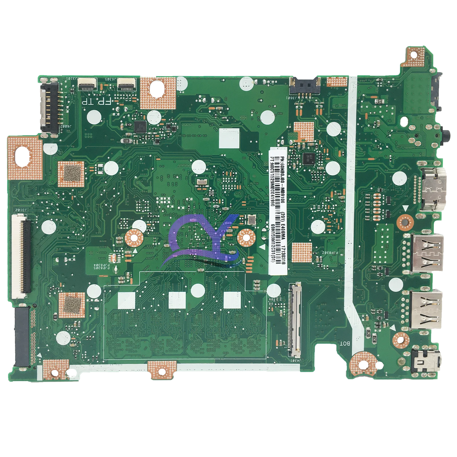 E406M Laptop Motherboard For ASUS E406MA E406 E406MAS L406MA L406M N4000 N5000 RAM-4G 64G-128G-SSD Mainboard 100% Work