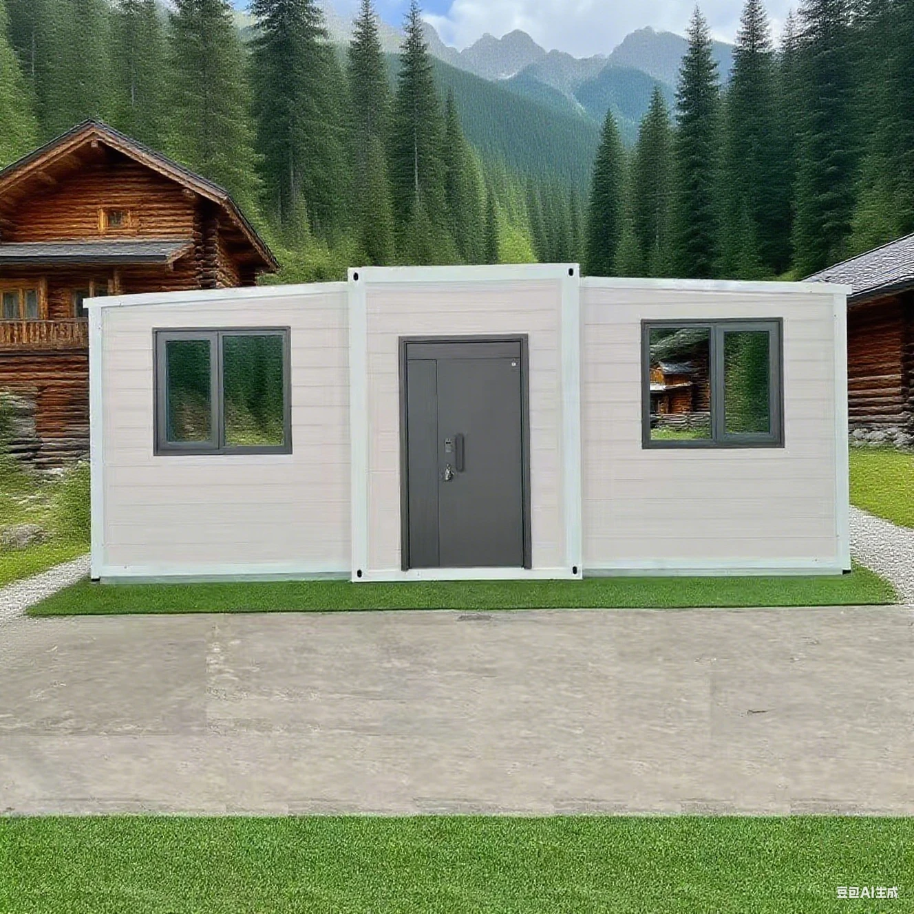 Modern Expandable Container House Double Wing Expansion Folding Box Activity Room for Outdoor House Use