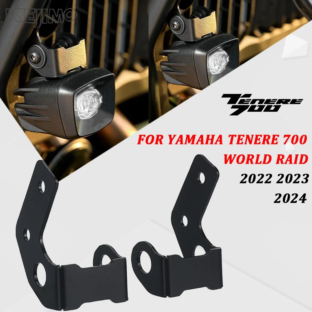 

For Yamaha Tenere 700 Tenere700 World Raid 2022 2023 2024 Auxiliary Light Mount Holder Lower Fog Lamp Bracket Parts Motorcycle