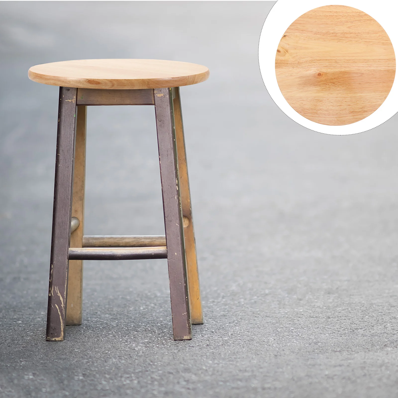 Substituição redonda de assento de fezes de madeira fácil limpeza decoração de casa presente prático durável anti risco deformar capa de assento de fezes redondas