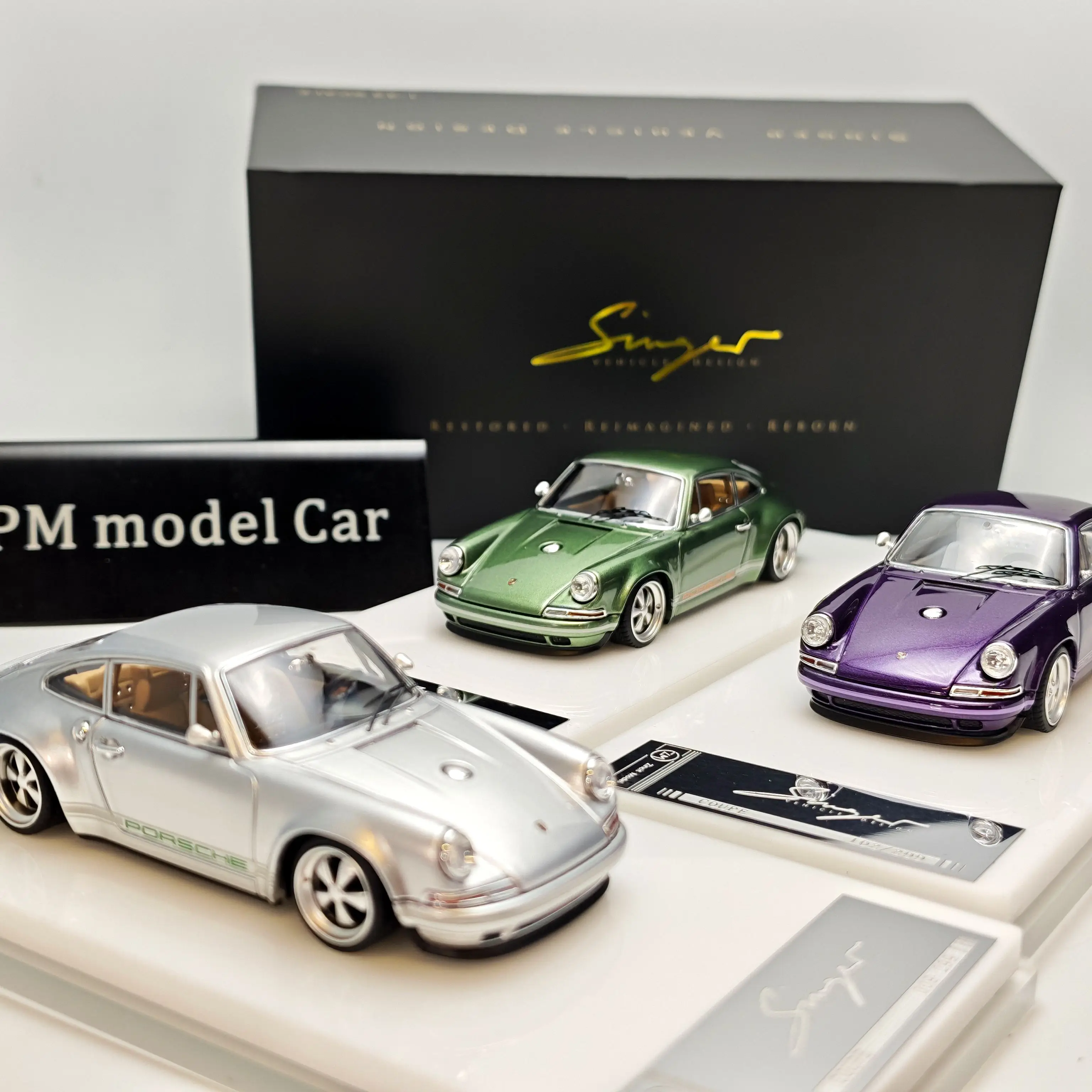 ZM Singer Coupe 1:43 RWB Porsche 911 964 Alloy Diecast Model Car Collectible Gift Static Display