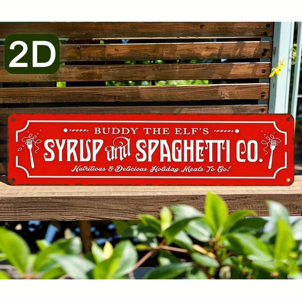 2D Flat, 1pc Vintage Aluminum Wall Sign - 
