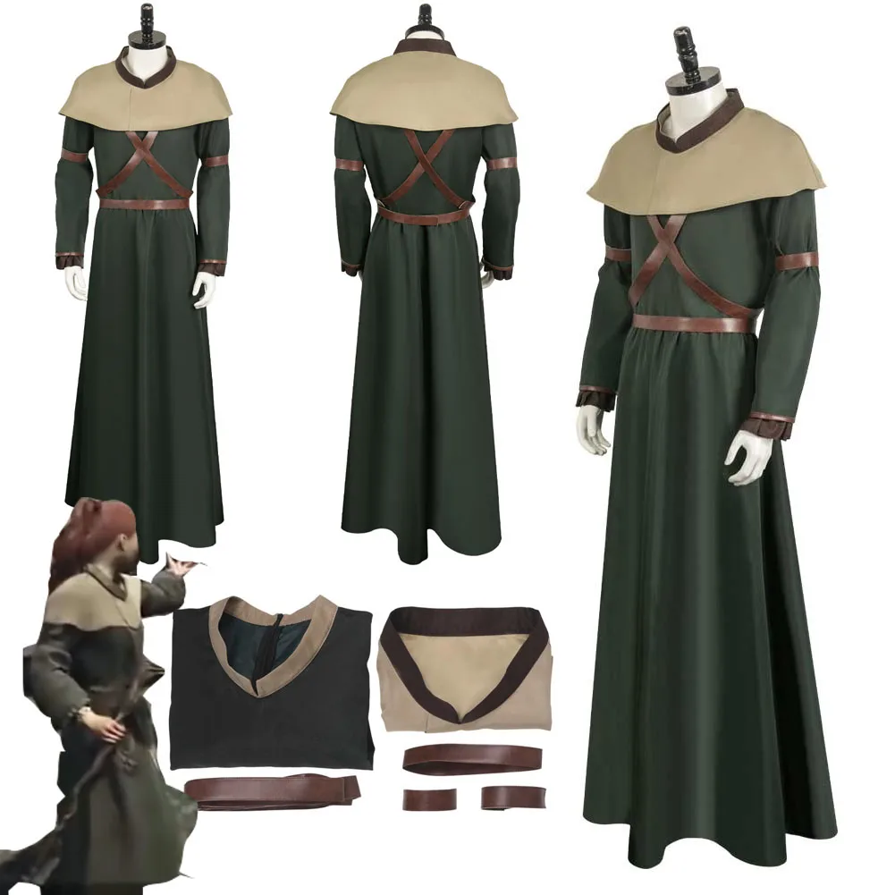 Dragon Cos Dogma Mage Cosplay Fantasia Role Playing Game Costume Cloak Cape Outfits For Adult Women Men Halloween Carnival Suit