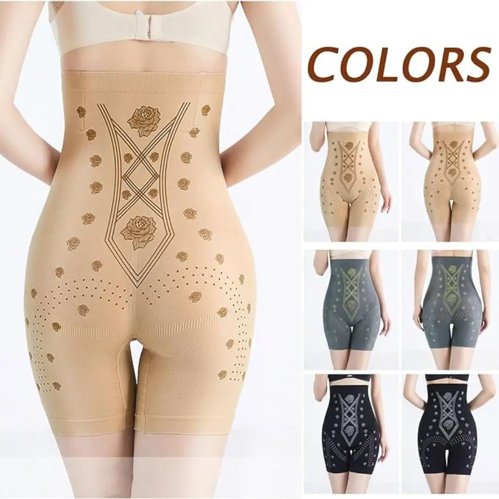 Body Sculpting Negative Oxygen Ion Fat Burning Shorts Breathable High Waist Tummy Control & Detox Shaper High Elasticity