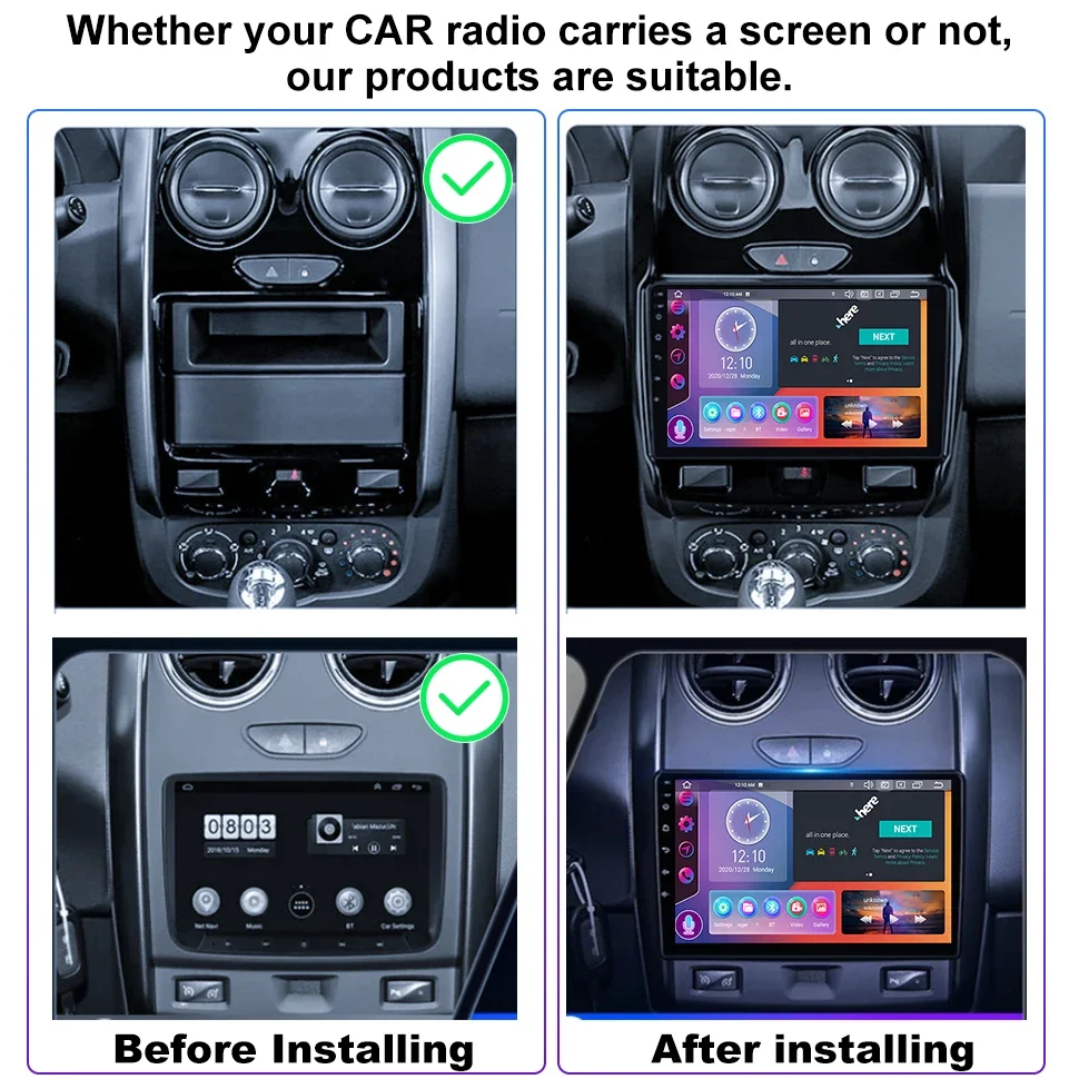 SEPTON Car Radio for Renault Duster 2015 - 2021 for LADA Largus 2021 Wireless Carplay Android Auto 4G DSP Automotive Multimedia