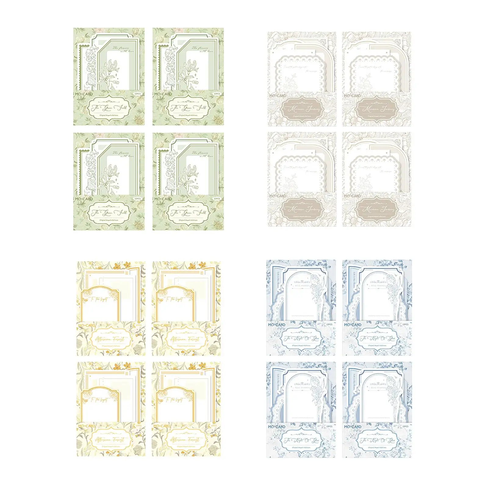 4 pezzi note in rilievo Appeal estetico etichette Decorative per Scrapbooking per feste fidanzamenti celebrazioni di nozze compleanni